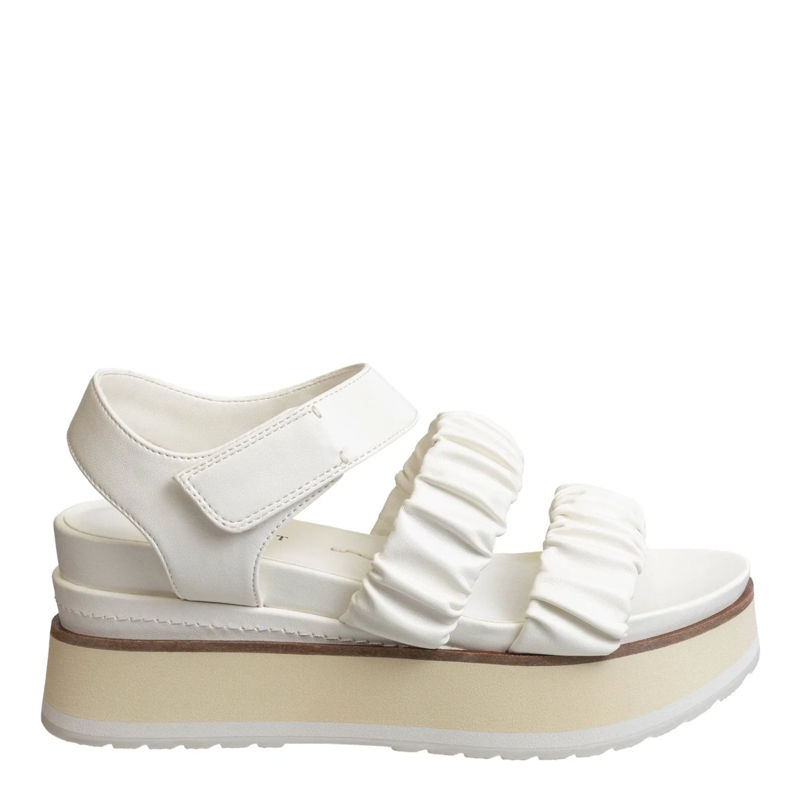 Naked Feet: SENSOR in CHAMOIS Platform Sandals