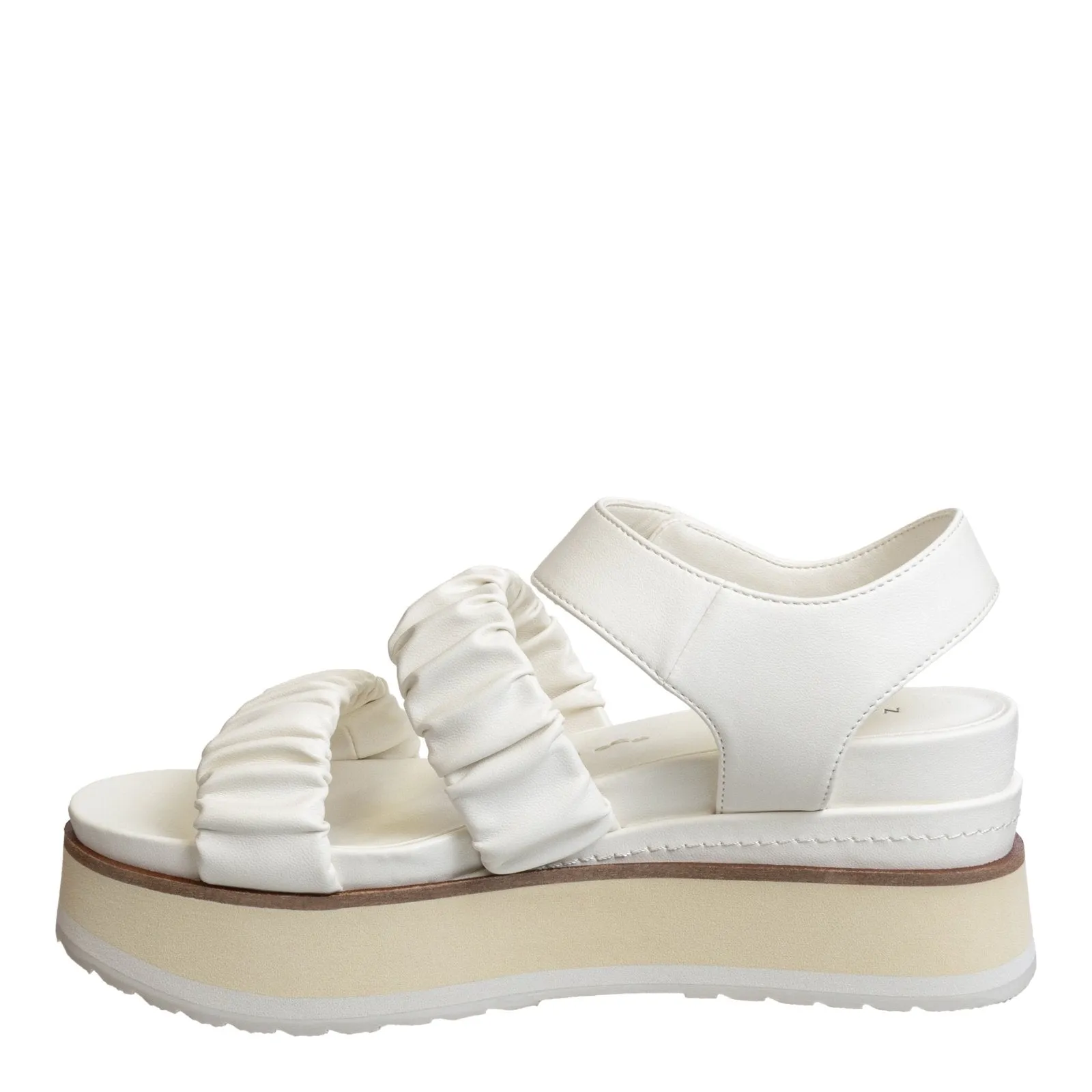 Naked Feet: SENSOR in CHAMOIS Platform Sandals