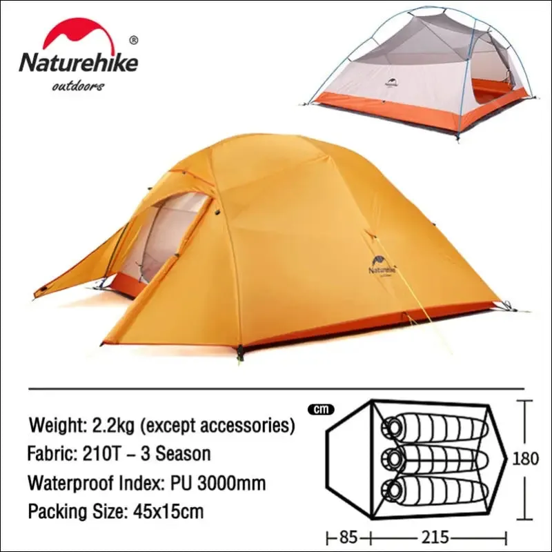 Naturehike cloud up 1 2 3 people tent ultralight 20d camping tent waterproof outdoor hiking travel
