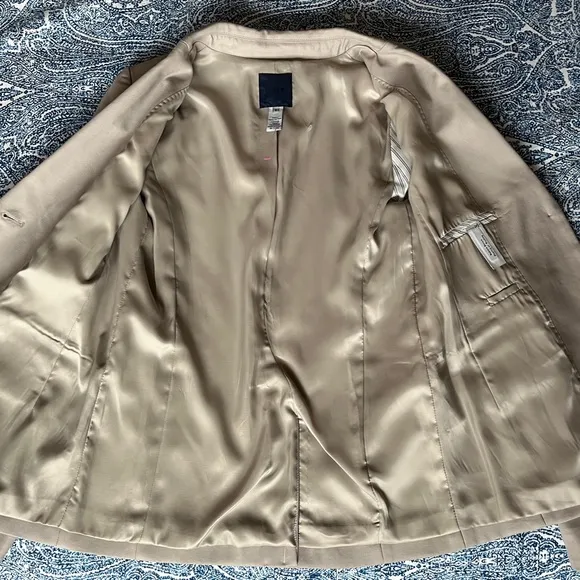 NEW* J. Crew Cotton Blazer Khaki Gray NWOT Size 2 Tailored Jacket
