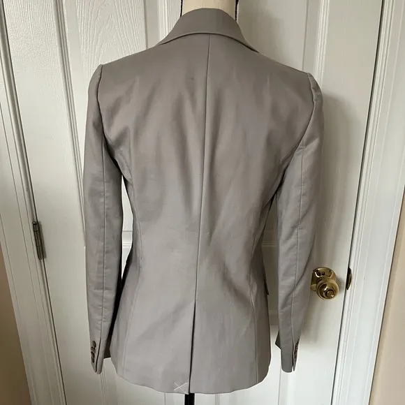 NEW* J. Crew Cotton Blazer Khaki Gray NWOT Size 2 Tailored Jacket