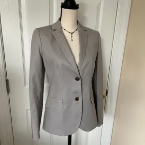 NEW* J. Crew Cotton Blazer Khaki Gray NWOT Size 2 Tailored Jacket