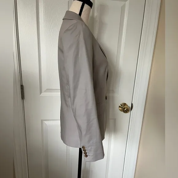 NEW* J. Crew Cotton Blazer Khaki Gray NWOT Size 2 Tailored Jacket