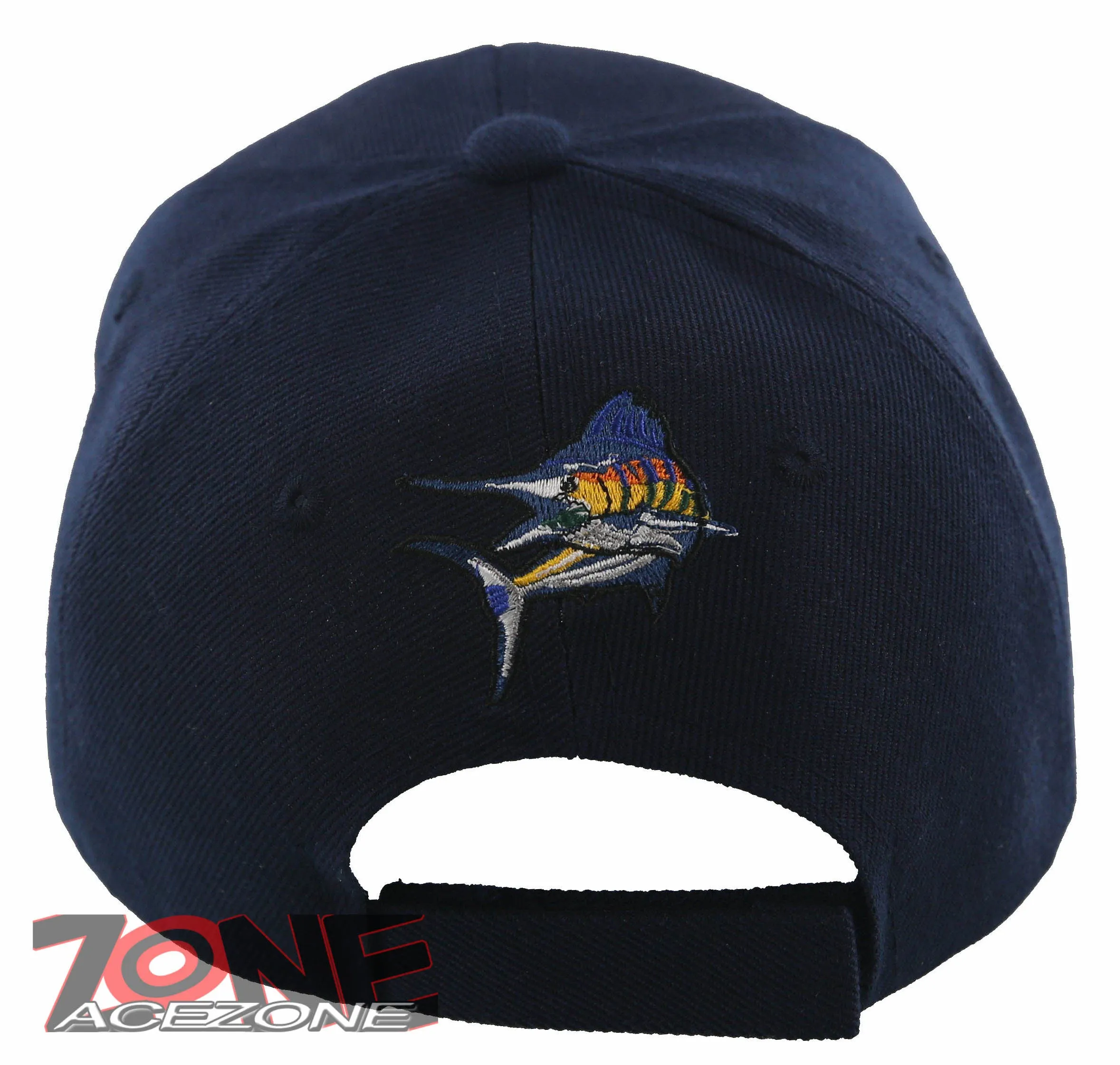 NEW! OUTDOOR SPORTS SWORDFISH FISHING MARINE BALL CAP HAT NAVY