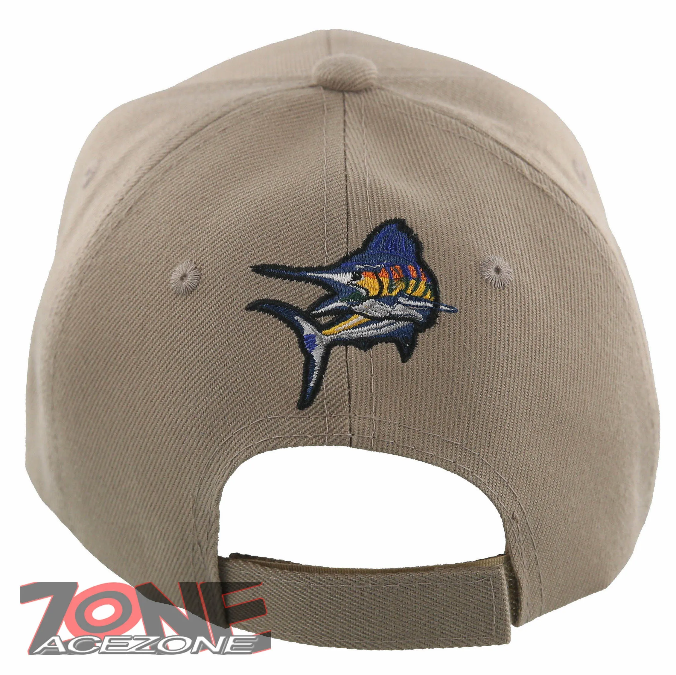 NEW! OUTDOOR SPORTS SWORDFISH FISHING MARINE BALL CAP HAT TAN