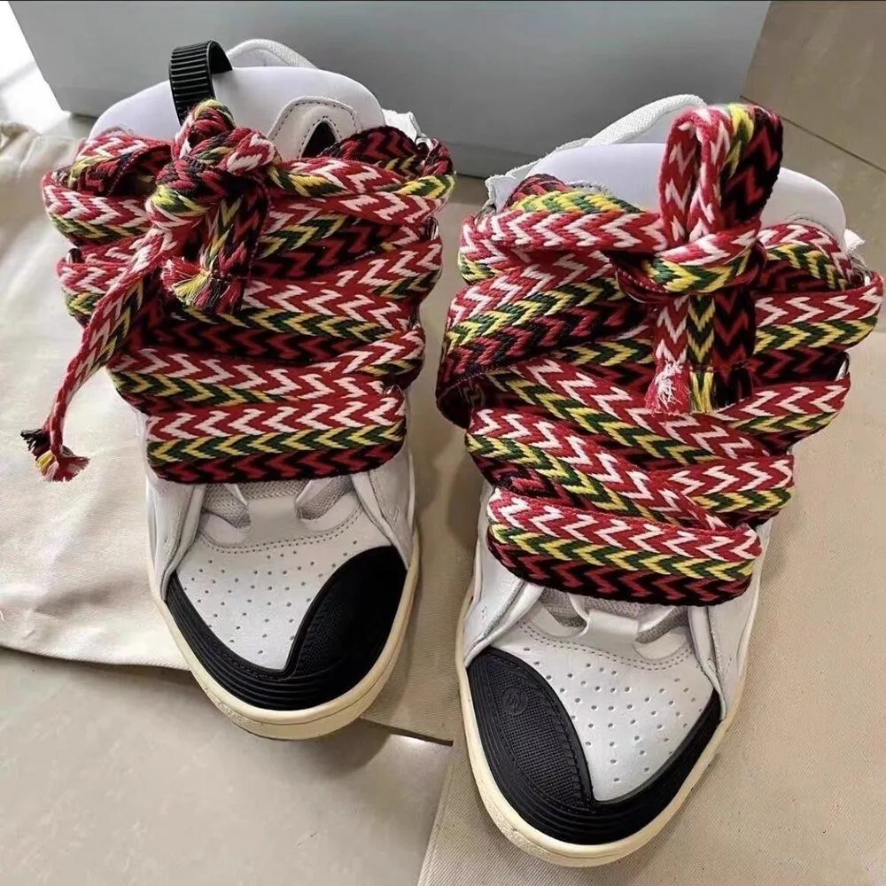 New Thick Bottom Mixed Color Casual Sneakers Women Shoes