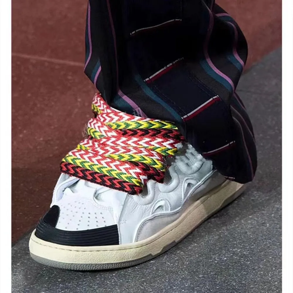 New Thick Bottom Mixed Color Casual Sneakers Women Shoes