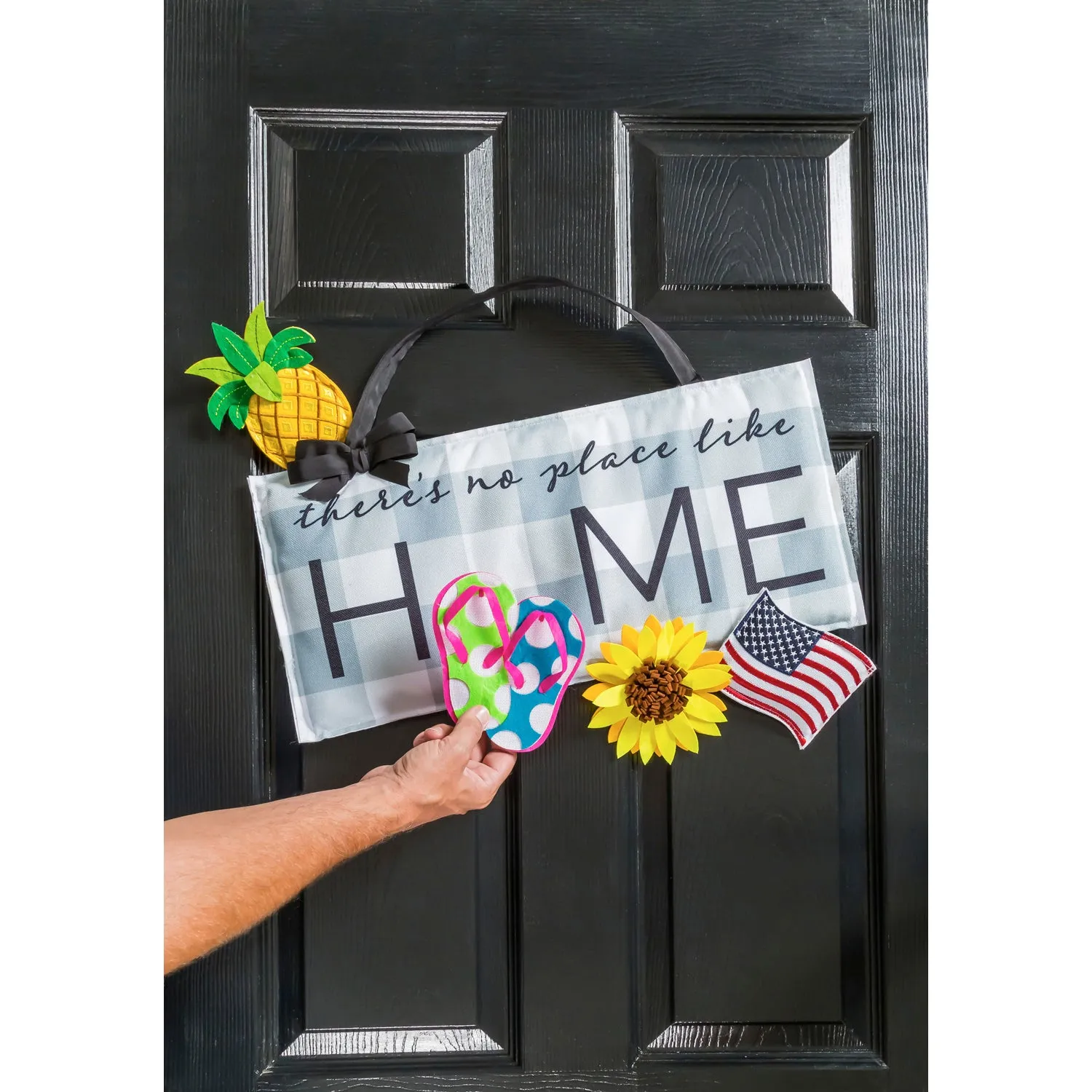 No Place Like Home Interchangeable Icon Door Décor,2dhb1753