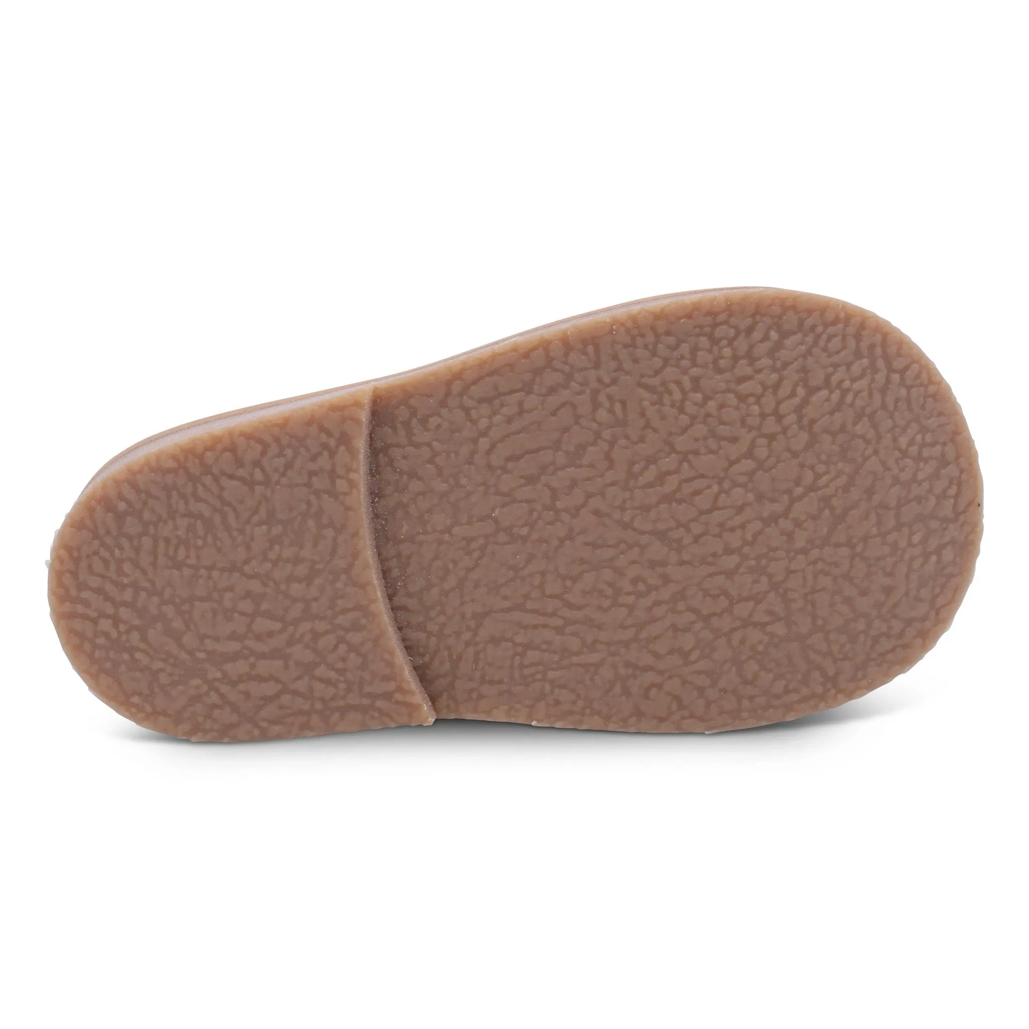 'Noah' Boys Tan Leather Fur Trim Boots