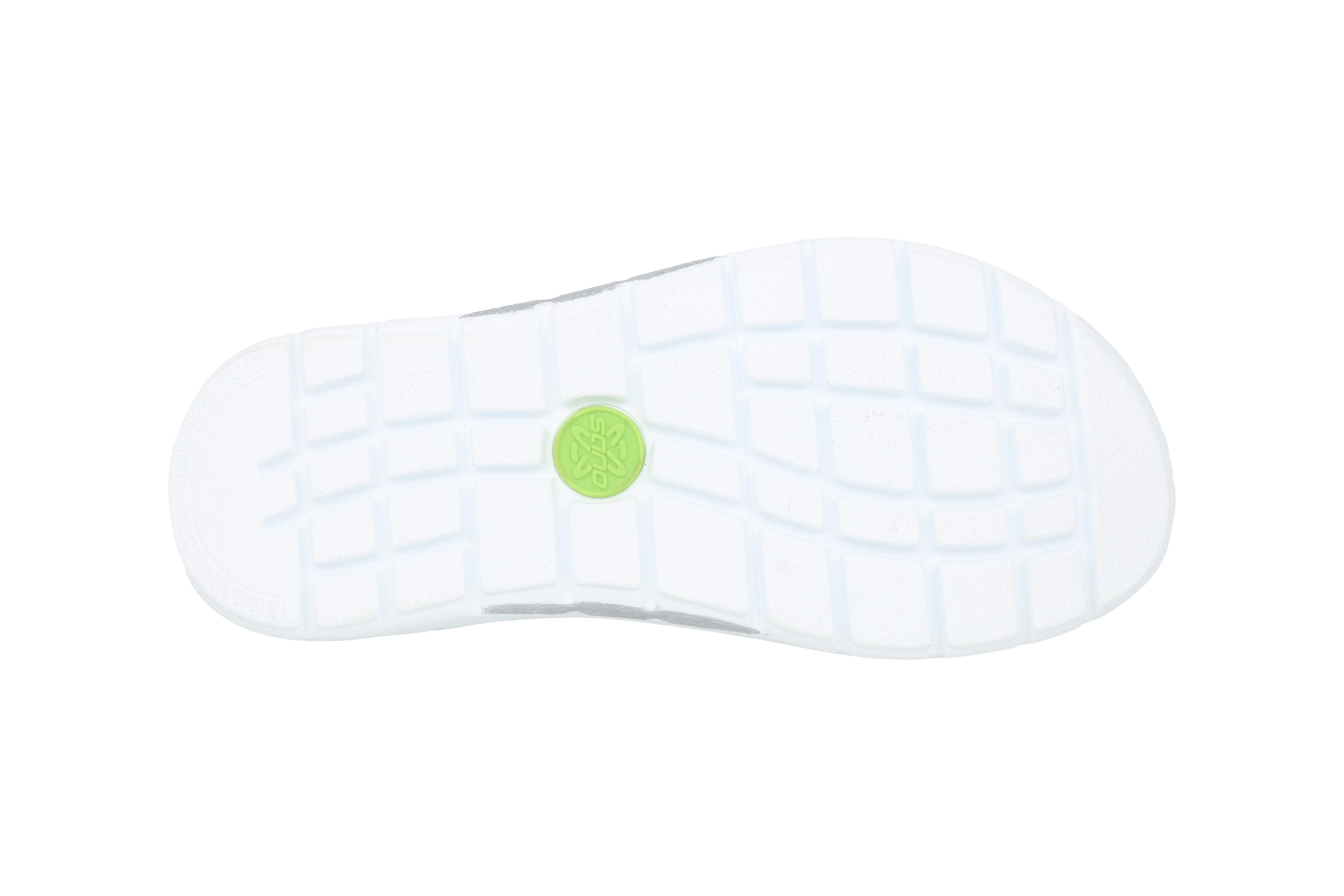 'Norine' women's rolling sandal - white mix