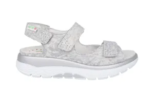 'Norine' women's rolling wide fit (H) sandal - Grey mix
