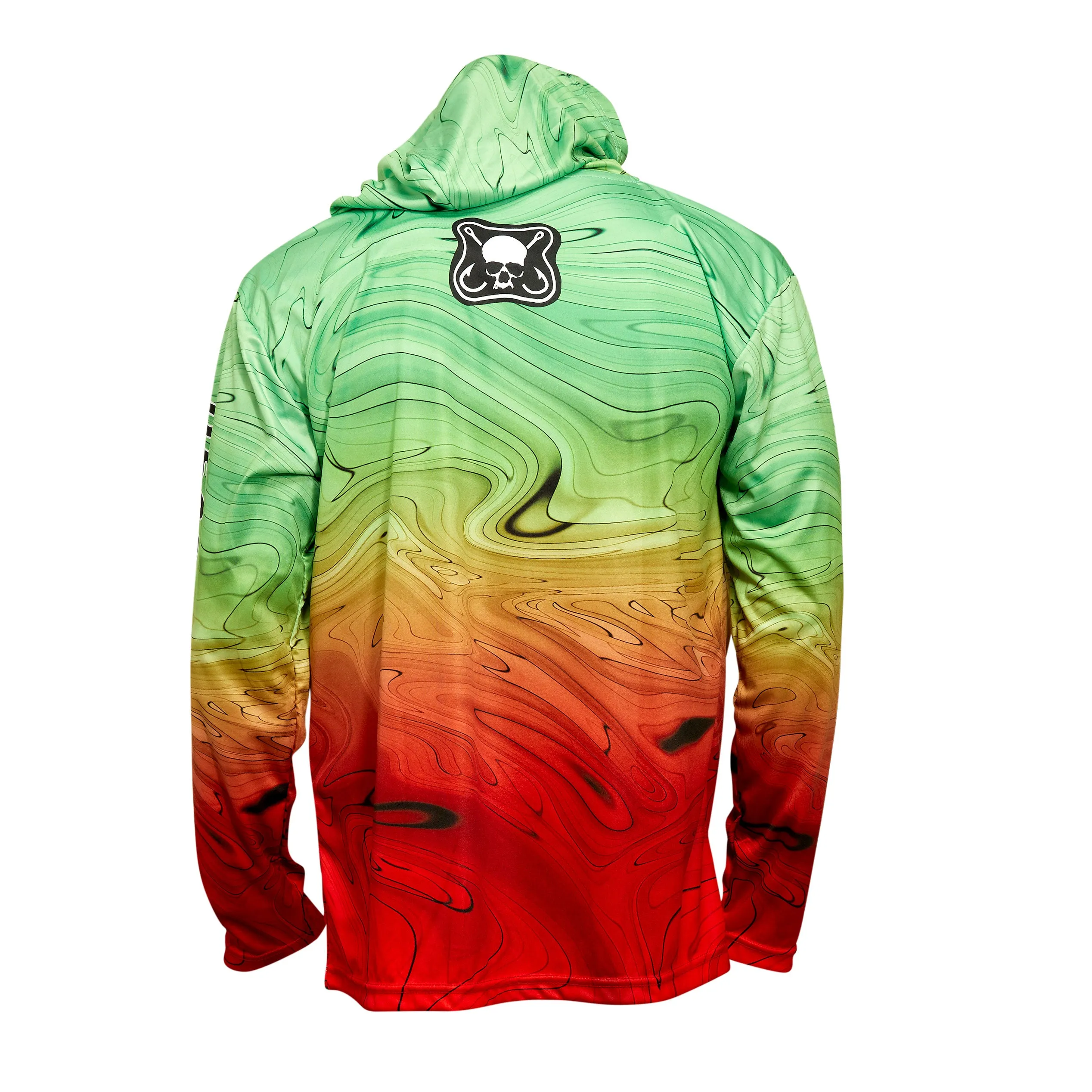 Ocean Swirl Patch Hoodie Long Sleeve