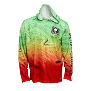 Ocean Swirl Patch Hoodie Long Sleeve