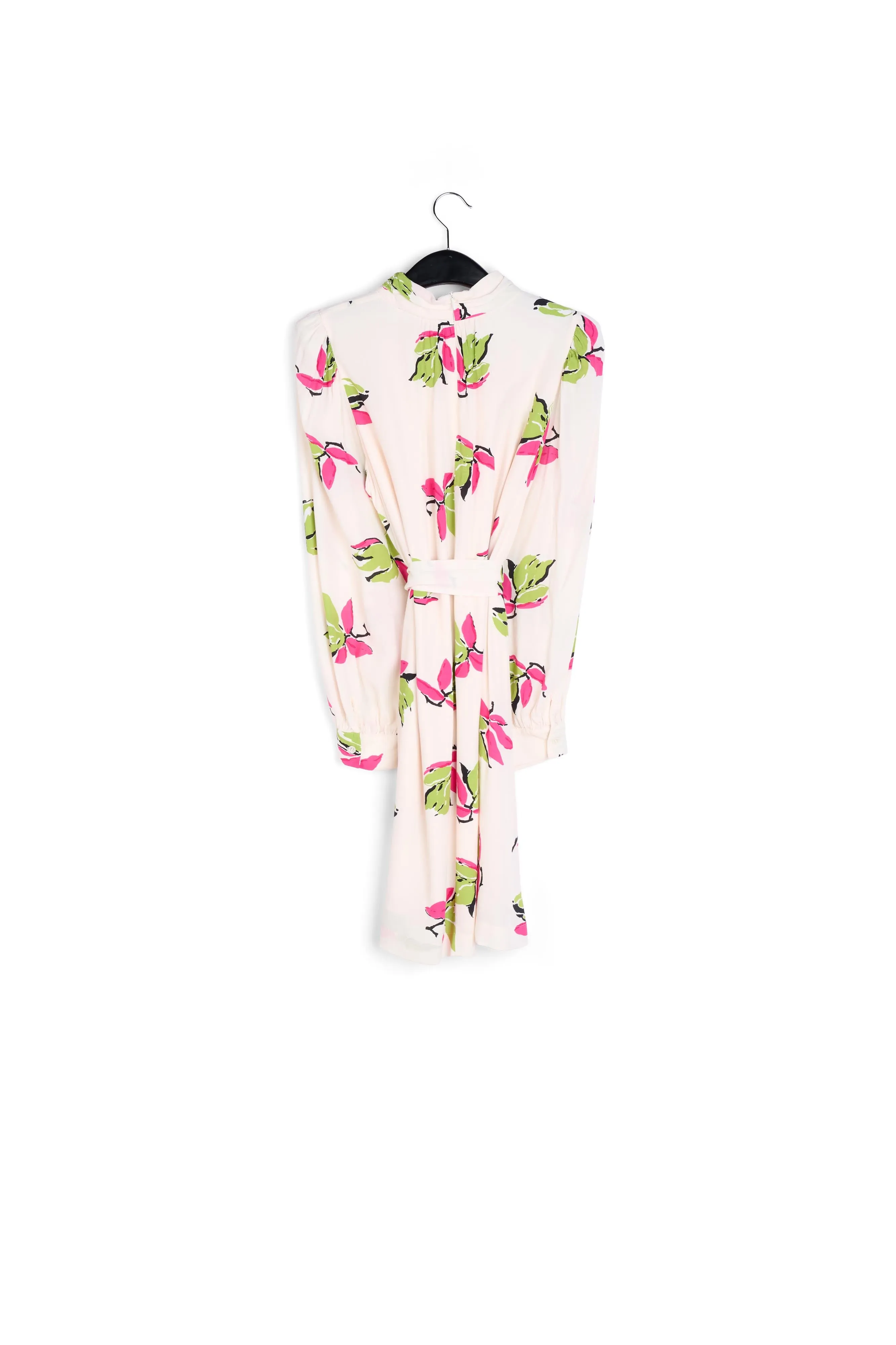 Off-white floral-printed mini dress