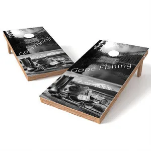 Official Size 2x4 Fly Gone Fishing Cornhole Game