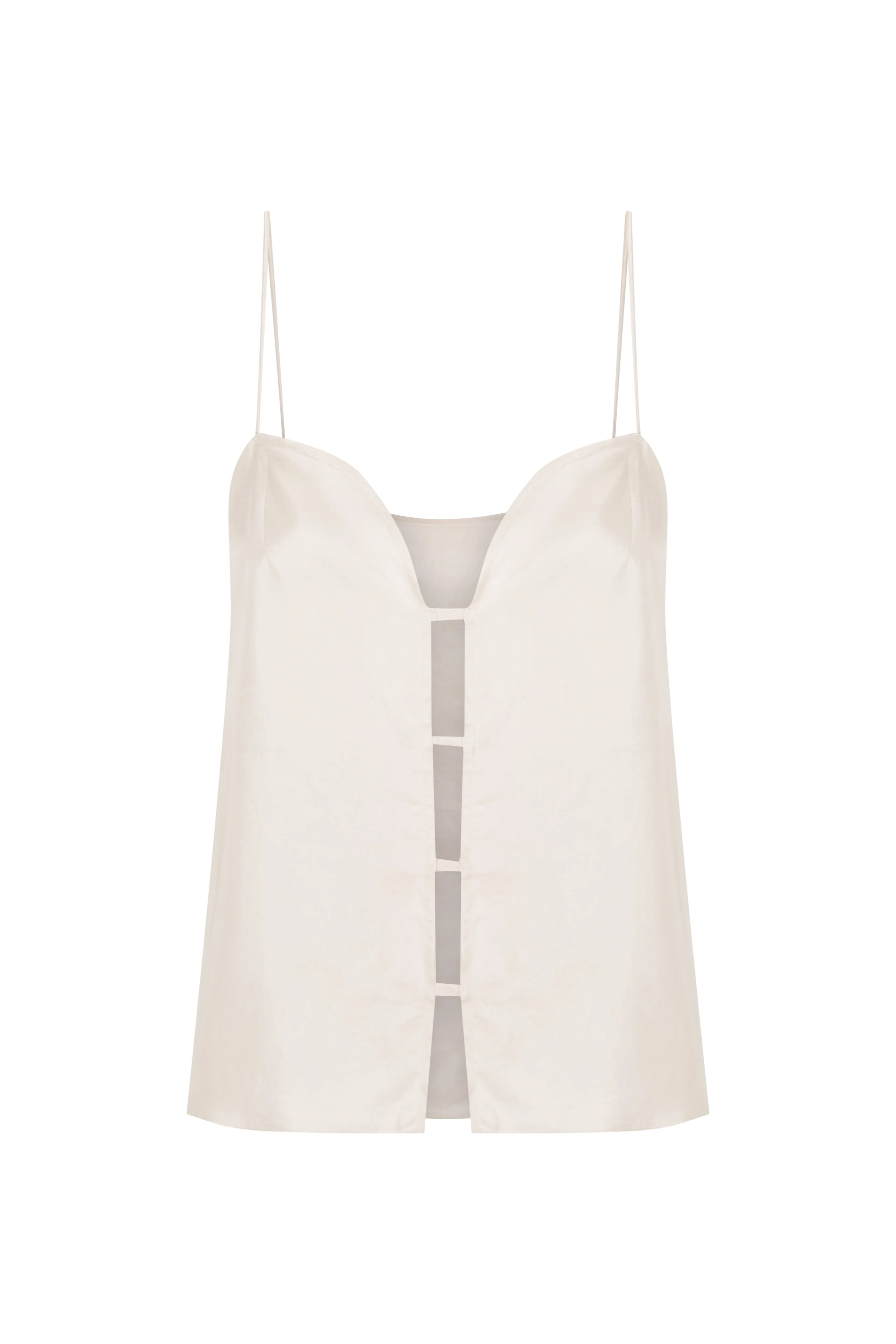 Open Front Sweetheart Singlet
