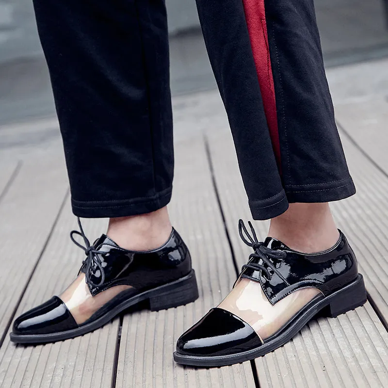 Oxfords Shoes Black Leopard Print Woman Horsehair Flats