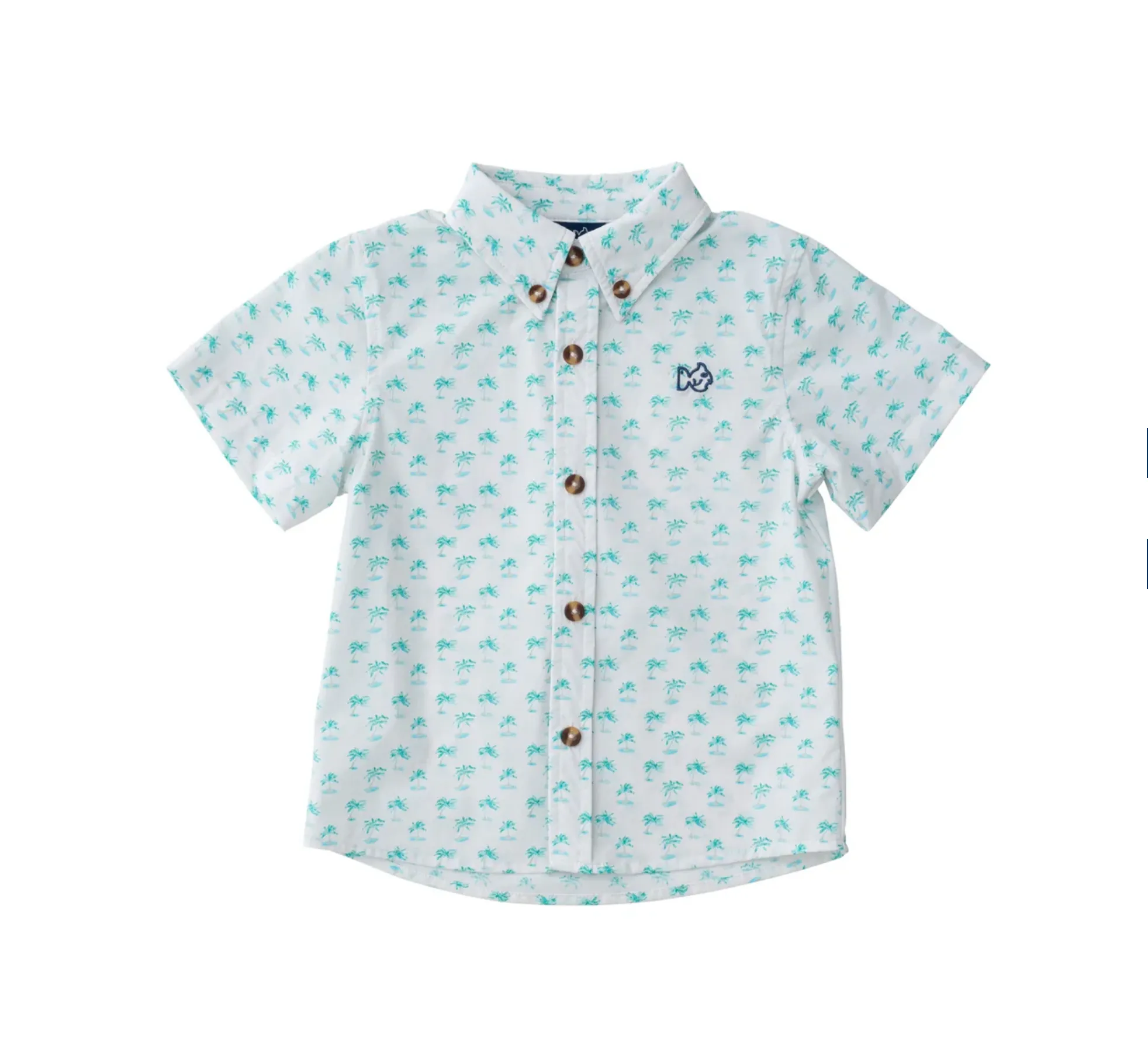 Palm Tree Short Sleeve Fishing Shirt