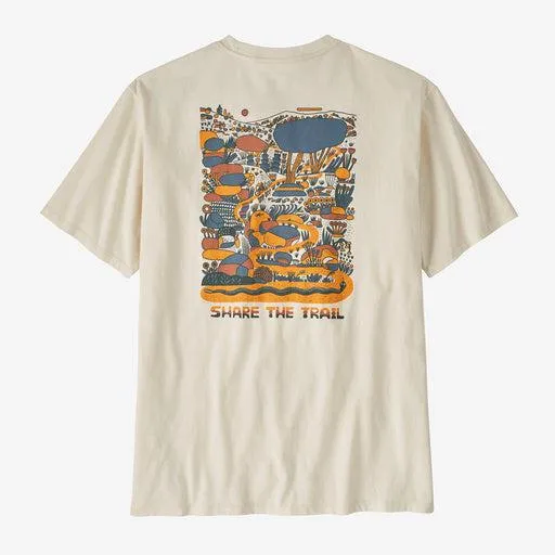 Patagonia Men's Commontrail Pocket Responsibili-Tee Birch White