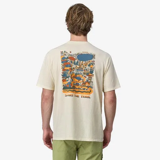 Patagonia Men's Commontrail Pocket Responsibili-Tee Birch White