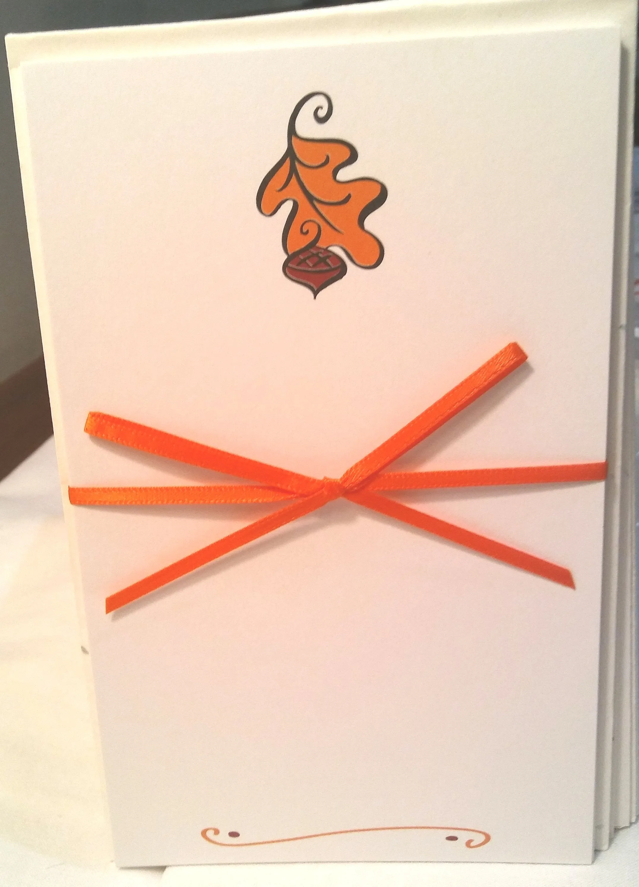 PETITE FALL LEAF - BLANK STOCK INVITATION
