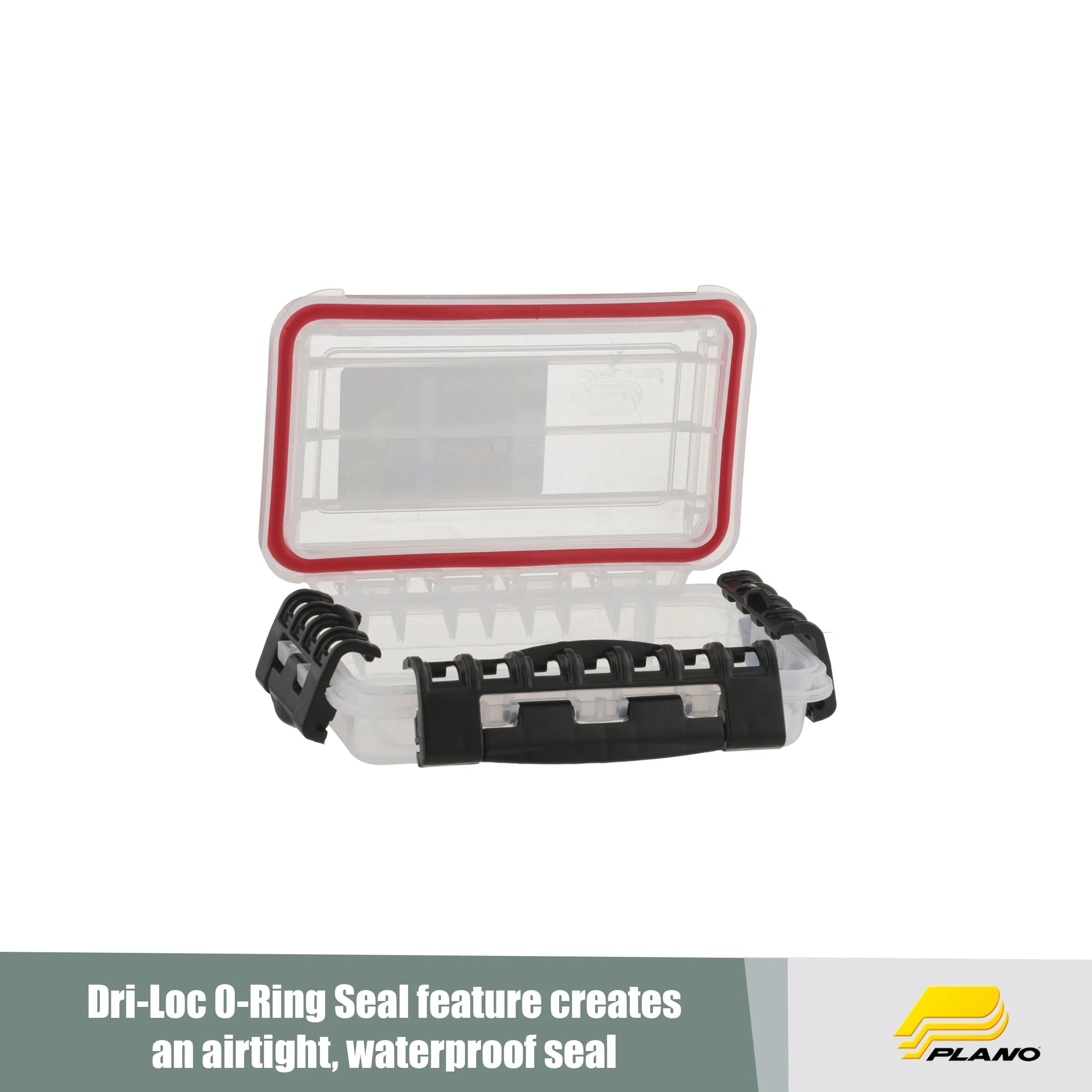 Plano Fishing 3400 Series Waterproof, Resistant to Wear & Tear Stowaway Tackle Box, Clear
