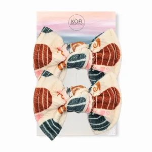 Pumpkin Knot Hair Bows