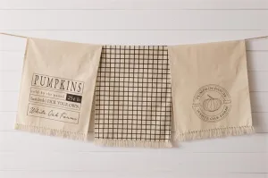 Pumpkin Patch White Oak Farms Tea Towels