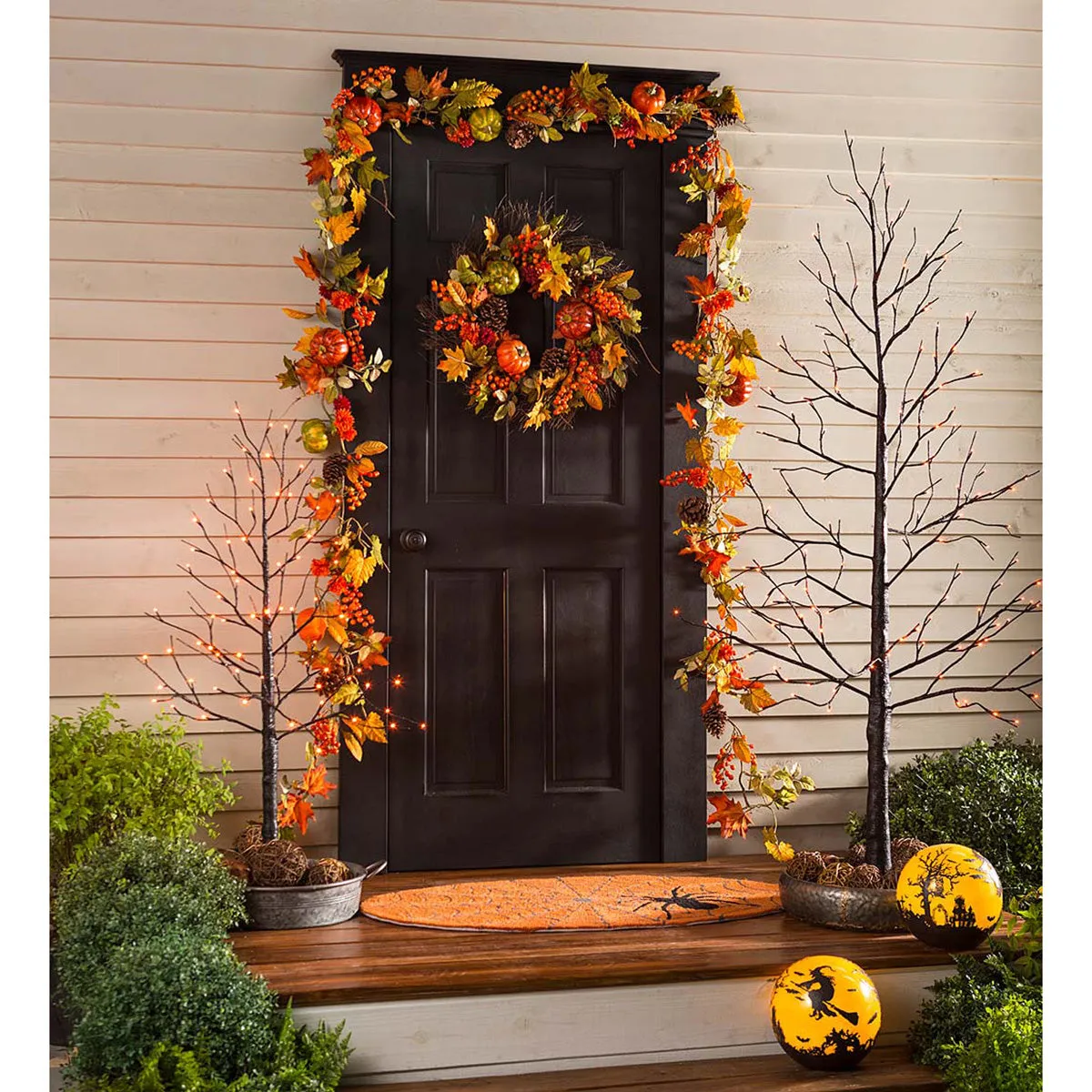 Pumpkins and Pine Cones Fall Garland