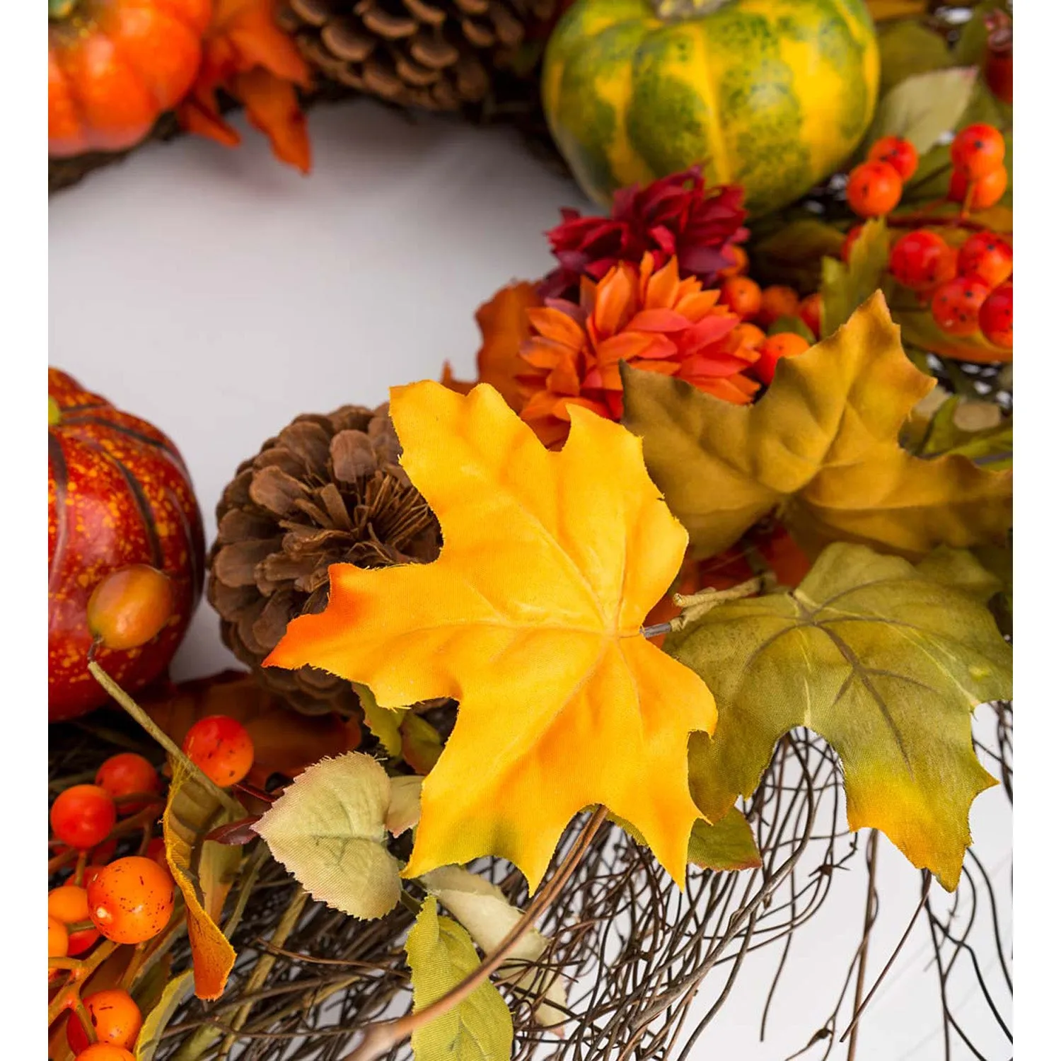 Pumpkins and Pine Cones Fall Garland