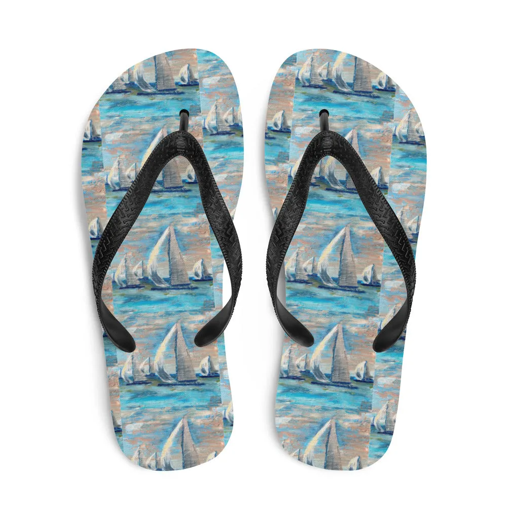 "Marina City" - Men's Flip-Flops/Beach Sandals/Sailing Shoes