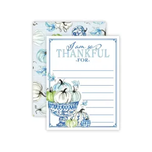 "So Thankful for" Chinoiserie Pumpkins Cards