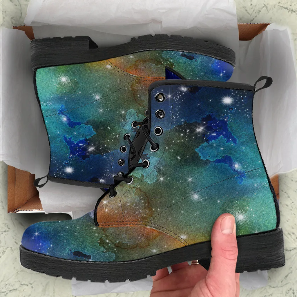 Rainbow Galaxy Vegan Boots (Mens Womens)