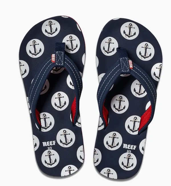 Reef Boys Ahi Flip Flops  - Anchors