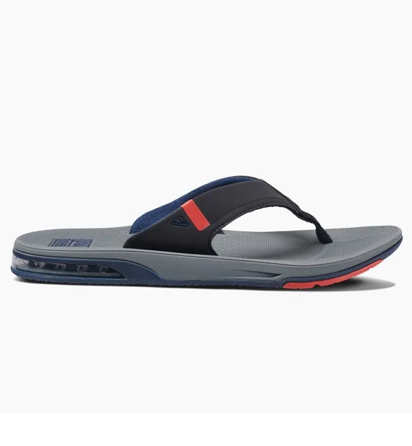Reef Fanning Low Flip Flops  - Grey/Black/Red