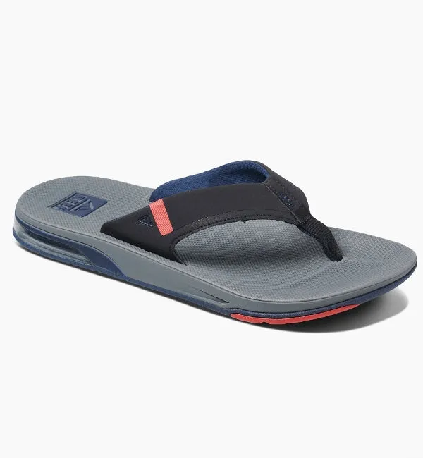 Reef Fanning Low Flip Flops  - Grey/Black/Red