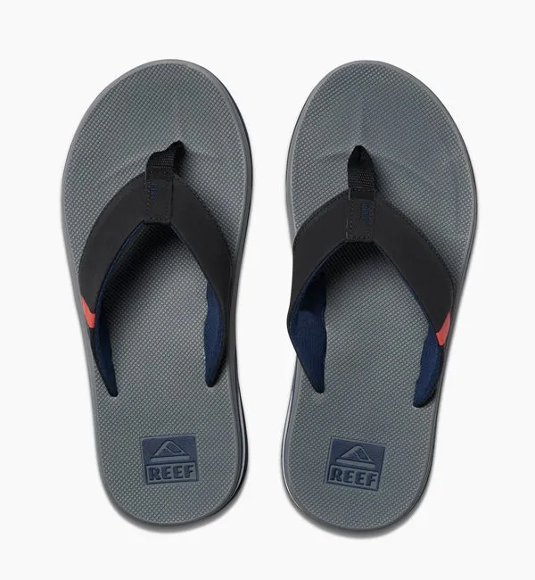 Reef Fanning Low Flip Flops  - Grey/Black/Red