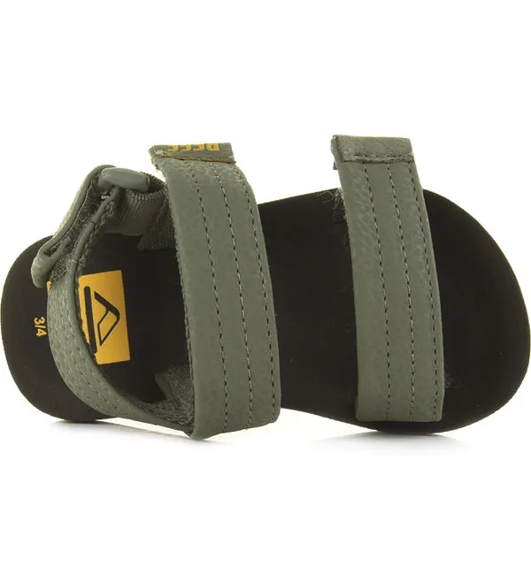 Reef Little Ahi Convertible Sandals  - Brown/Olive