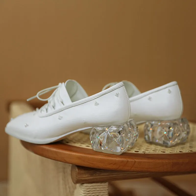 Retro String Bead Loafers woman 2021
