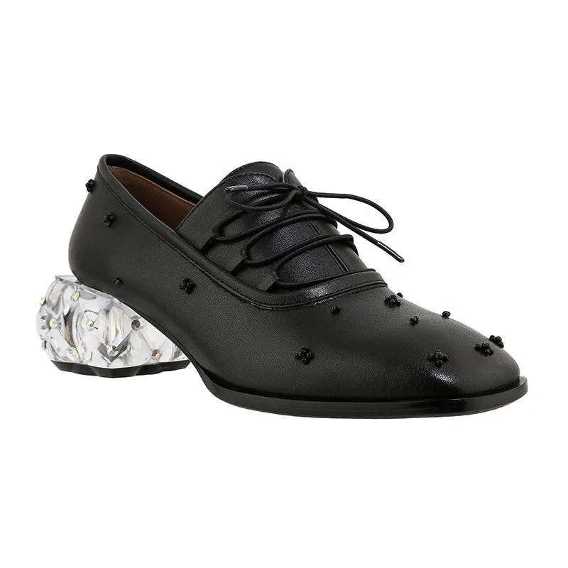 Retro String Bead Loafers woman 2021
