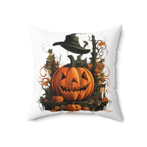 Reversible Halloween and Customizable Fall Throw Pillow - Personalize Your Autumn Decor!