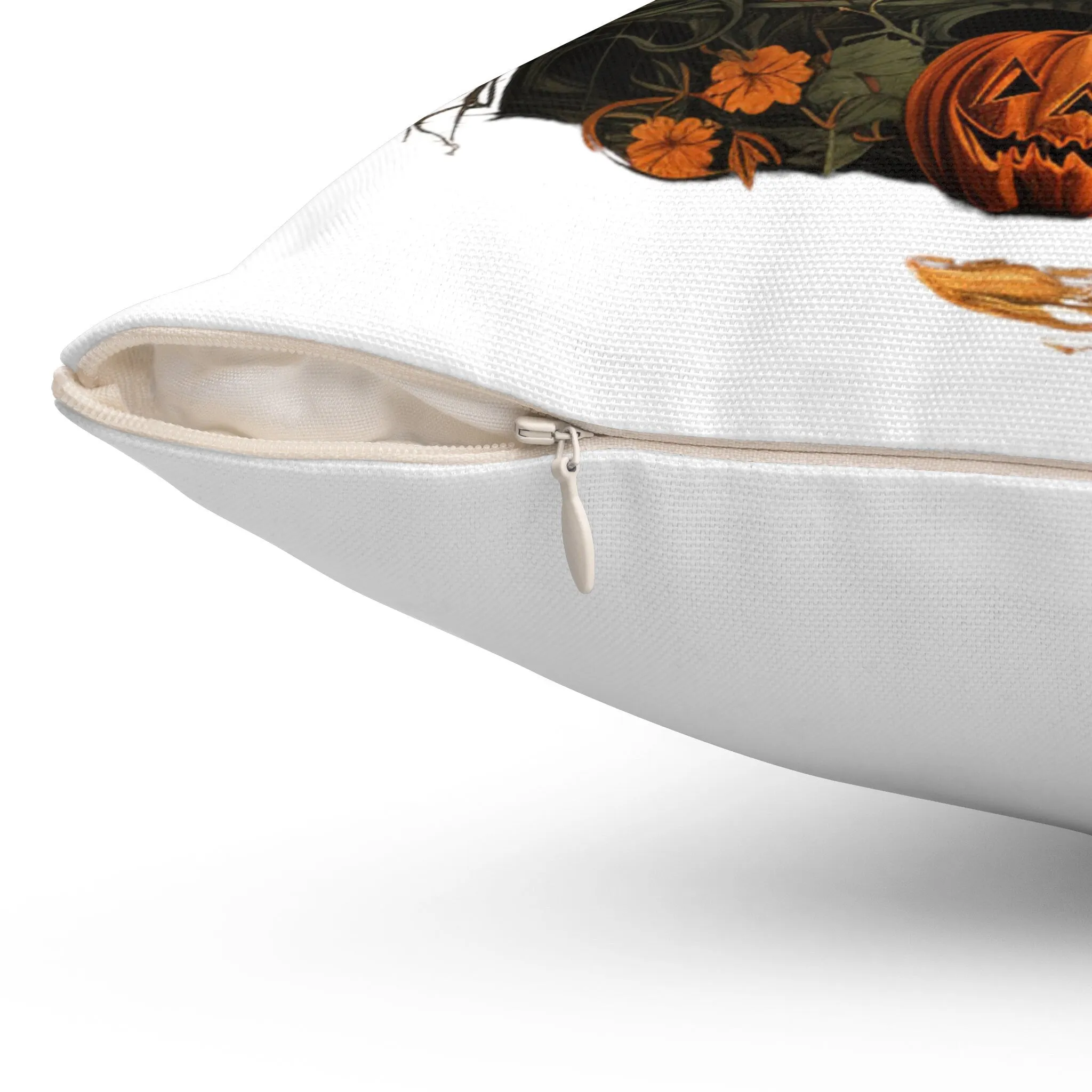 Reversible Halloween and Customizable Fall Throw Pillow - Personalize Your Autumn Decor!