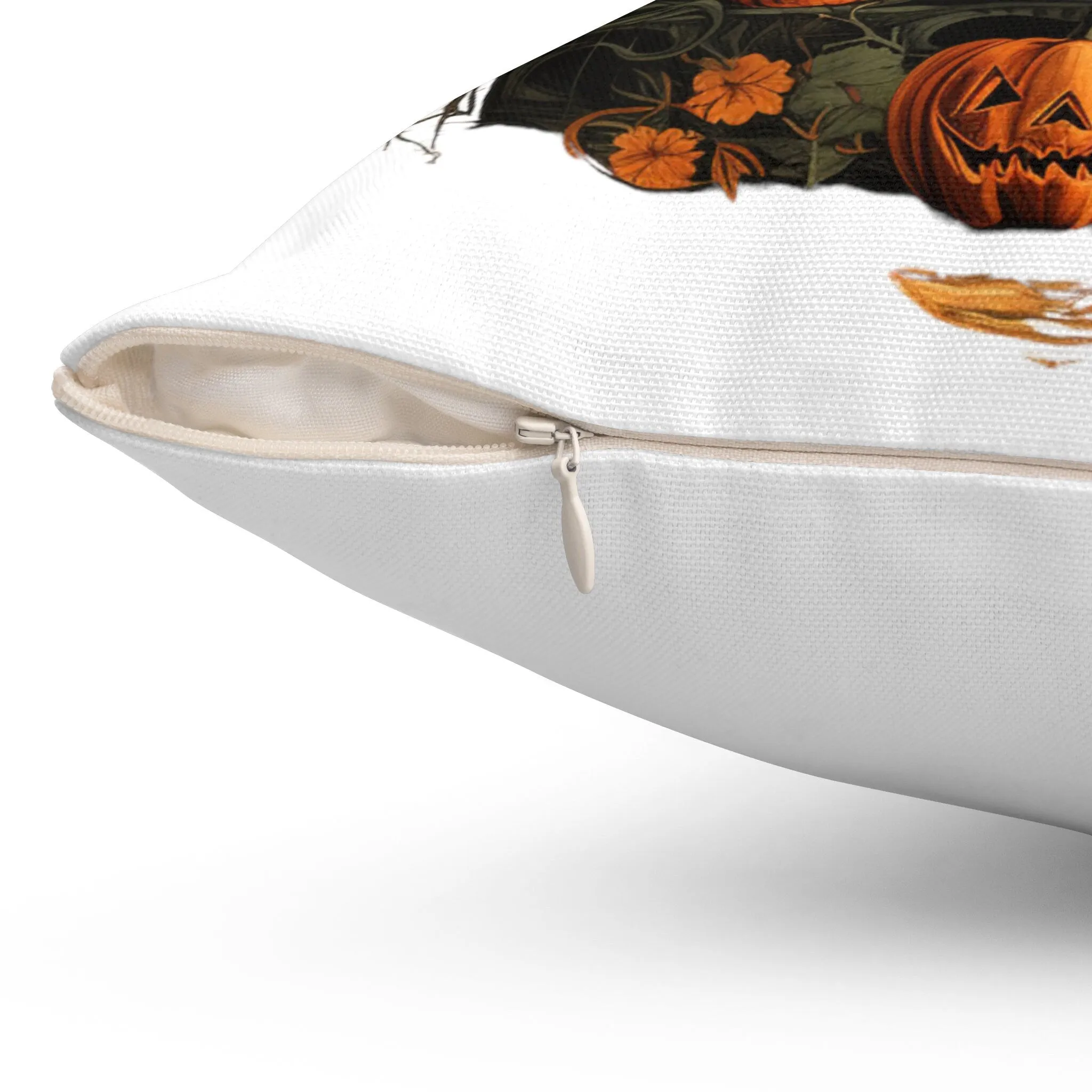 Reversible Halloween and Customizable Fall Throw Pillow - Personalize Your Autumn Decor!