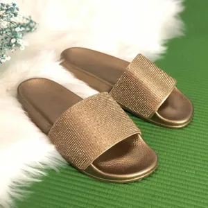 Rhinestone Women Slippers Flip Flops Summer Women Crystal Diamond Bling Beach Slides Sandals Casual Shoes Slip On Slipper