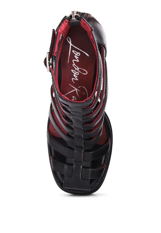 Rielle High Platform Cage Bootie Sandal