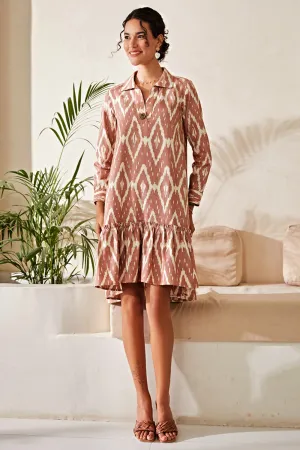 Rise and Fall Ikat Dress