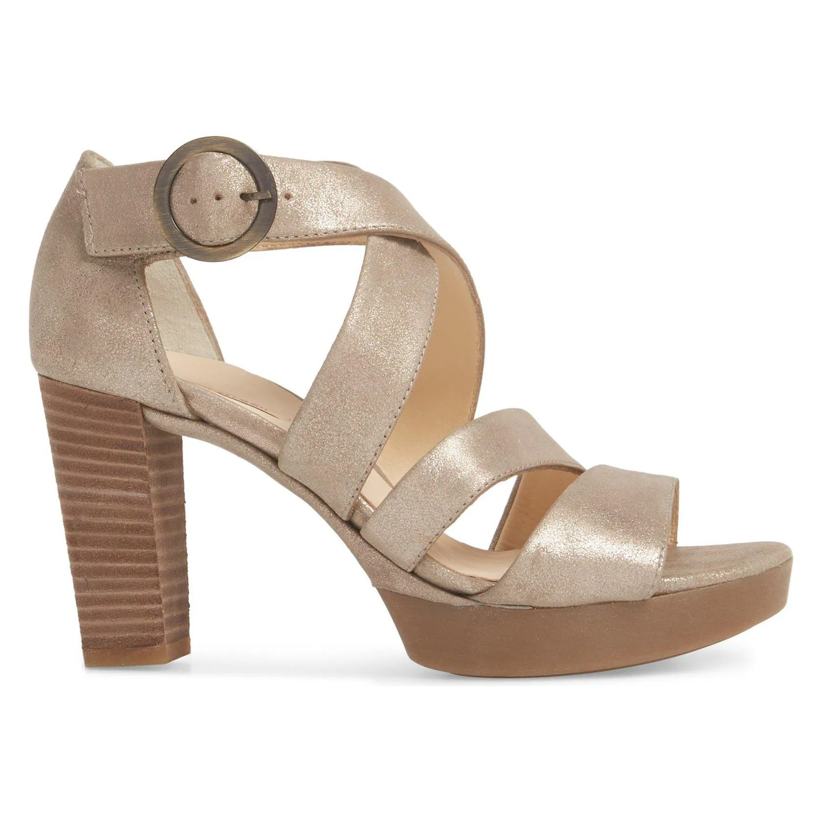 Riveriera Crisscross High-Heel Platform Sandals