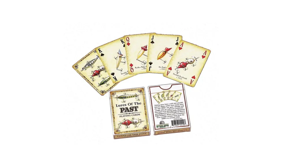 Rivers Edge Playing Cards - Antique Lures