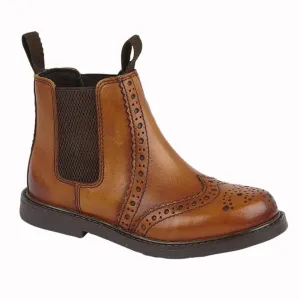 Roamers B922BT Kids Brogue Chelsea Boot