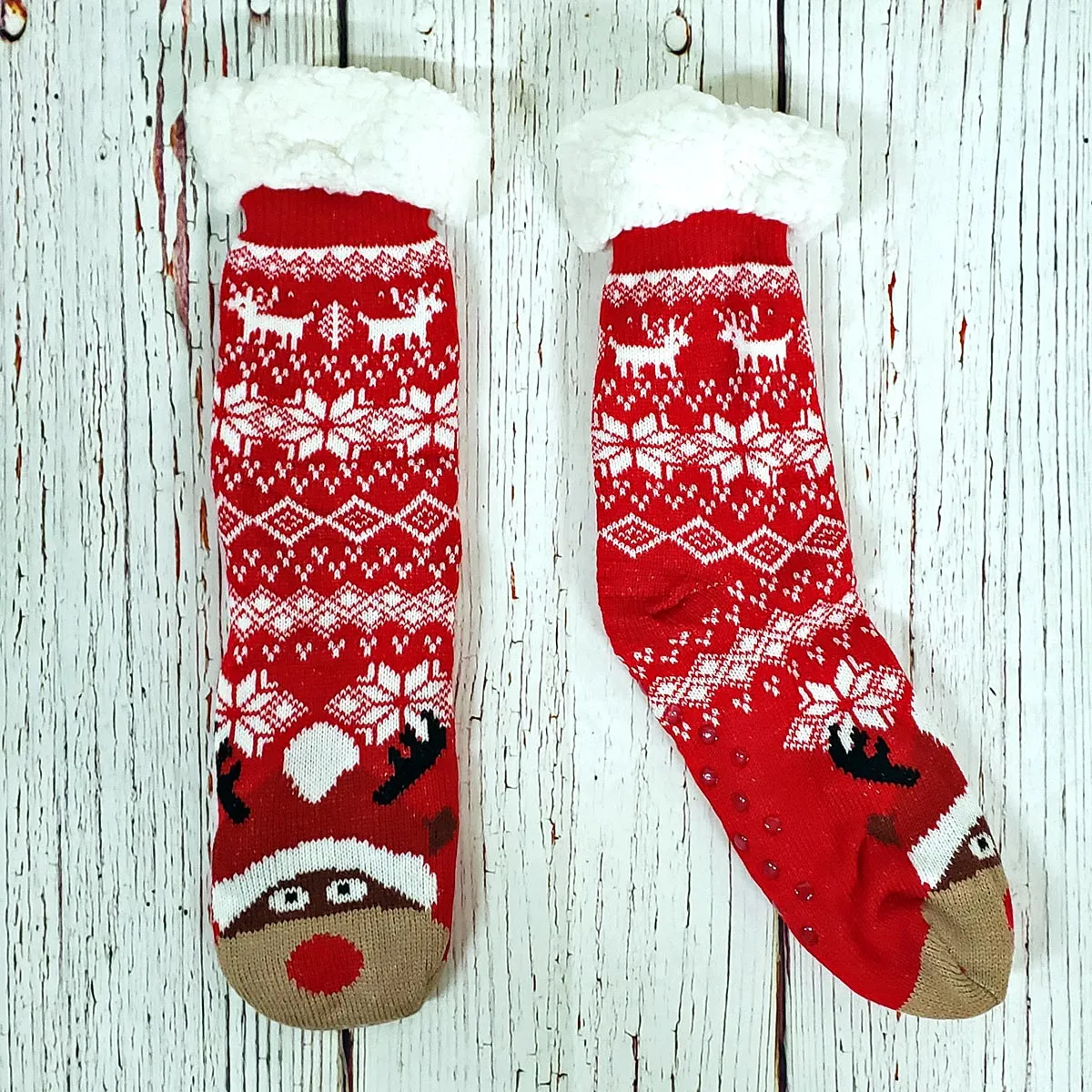 Rowdy Rudolph Sherpa Lined Socks